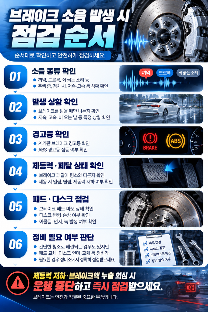 자동차 브레이크 소음 원인 2