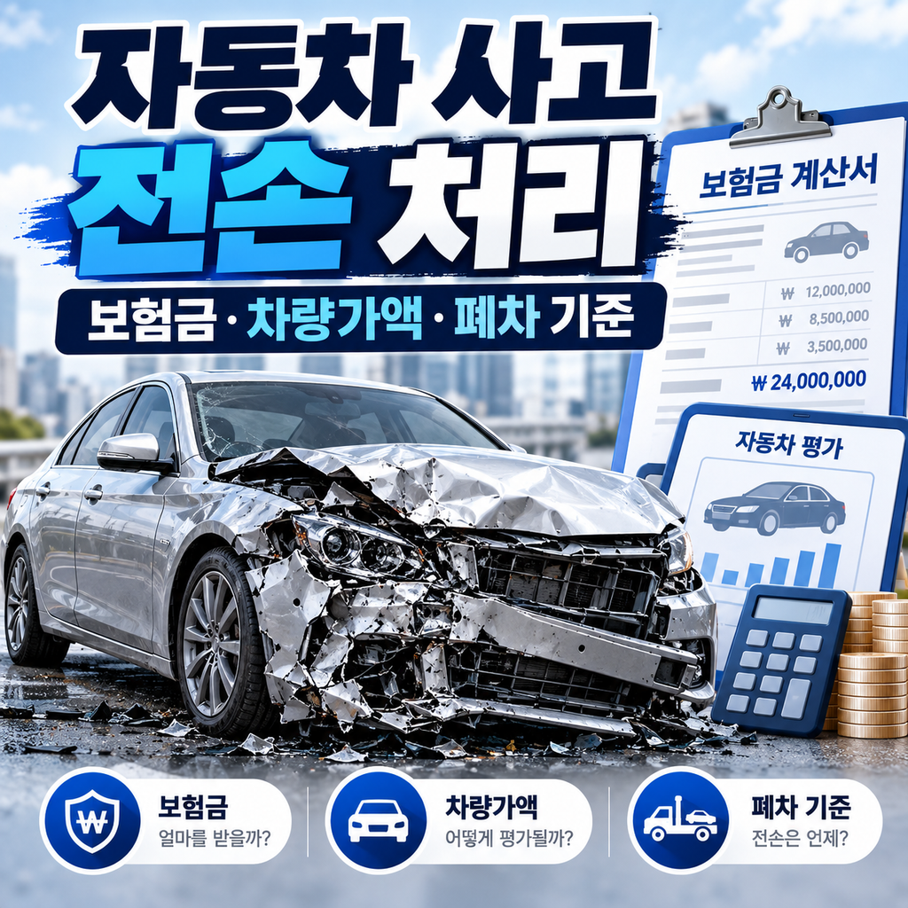 자동차 사고 전손 처리