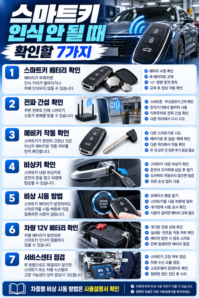 자동차 스마트키 인식 안 될 때 2