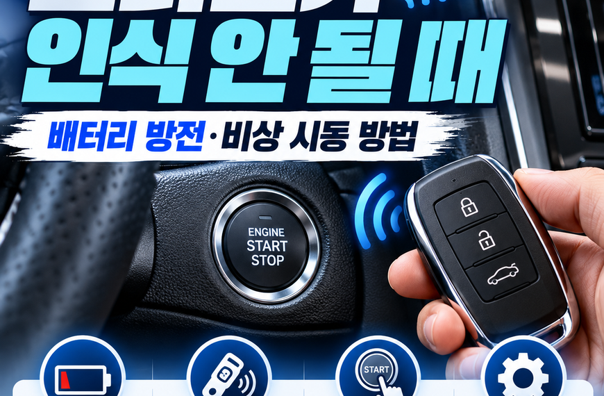 자동차 스마트키 인식 안 될 때
