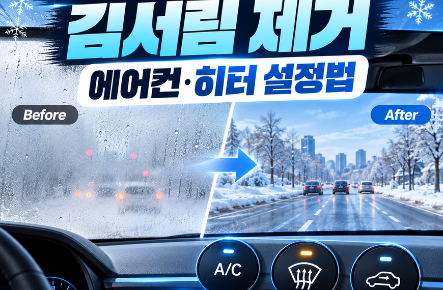 자동차 앞유리 김서림 제거