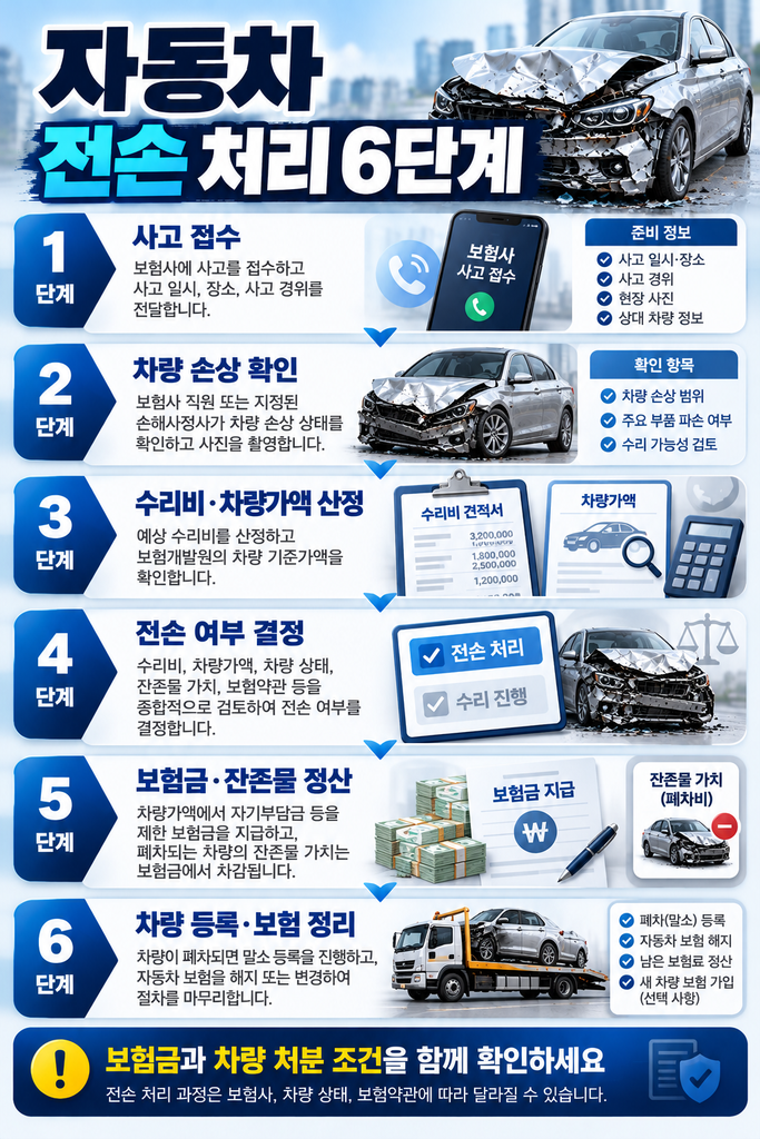 자동차 전손 처리