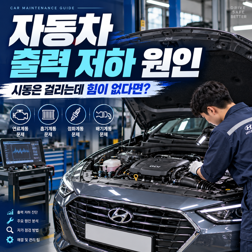 자동차 출력 저하 원인