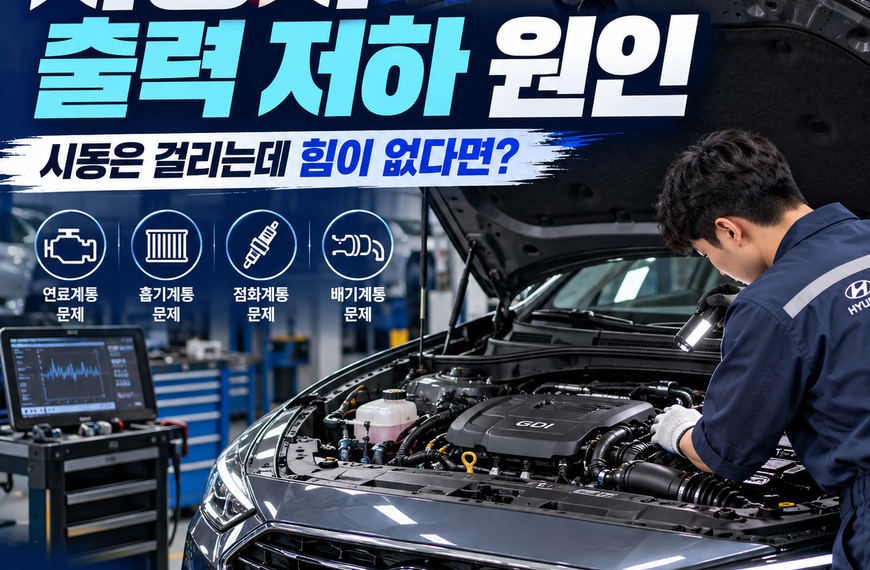 자동차 출력 저하 원인