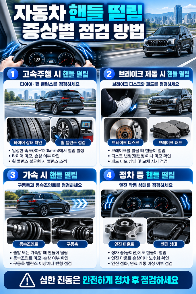 자동차 핸들 떨림 증상별 점검 가이드
